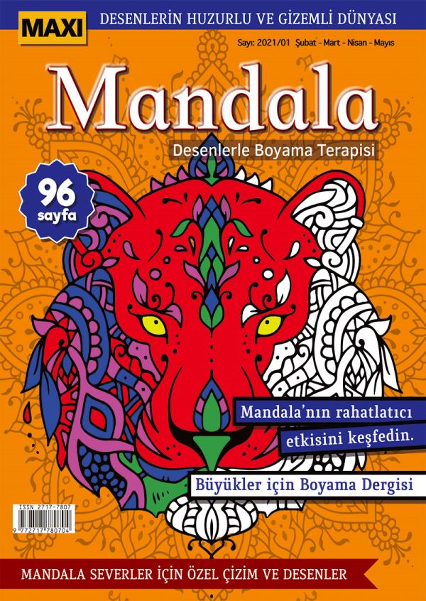 Maxi Mandala Coloring  Therapy With Patterns Issue 3