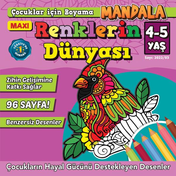 Maxi Renklerin Dünyası- Çocuklar İçin Boyama 4