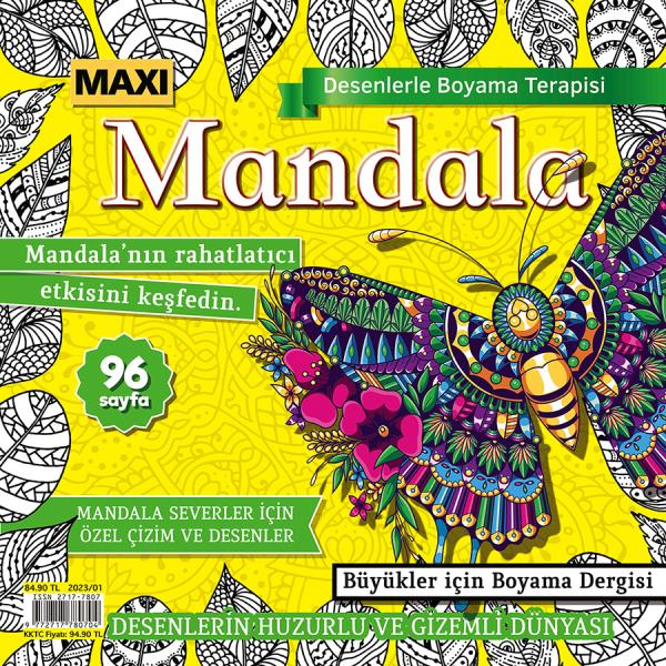 Maxi Mandala Coloring Therapy With Patterns Issue 9