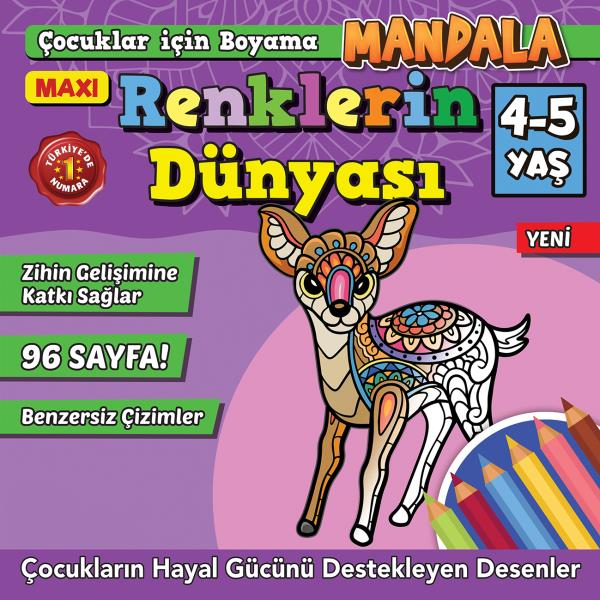 Maxi Renklerin Dünyası- Çocuklar İçin Boyama 7