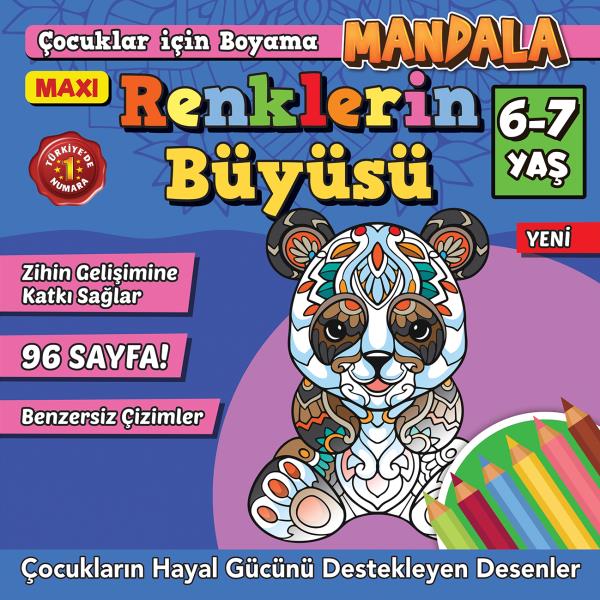 Maxi Renklerin Büyüsü- Çocuklar İçin Boyama 7	