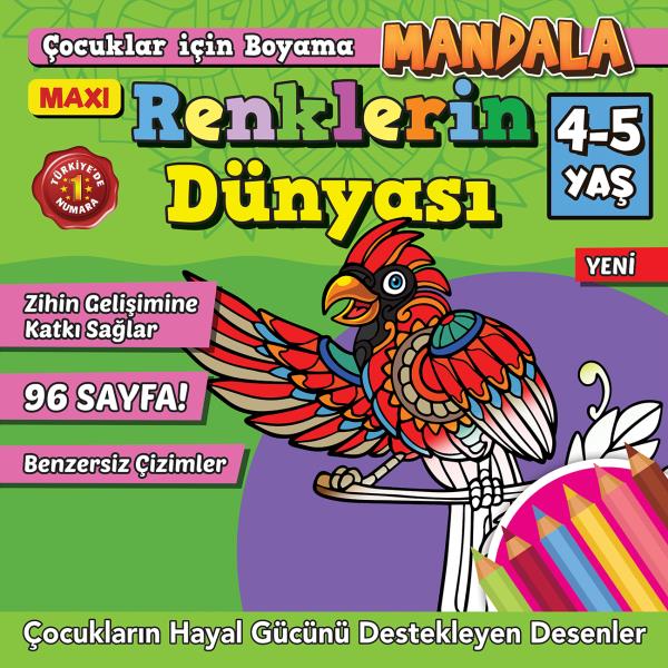 Maxi Renklerin Dünyası- Çocuklar İçin Boyama 8	