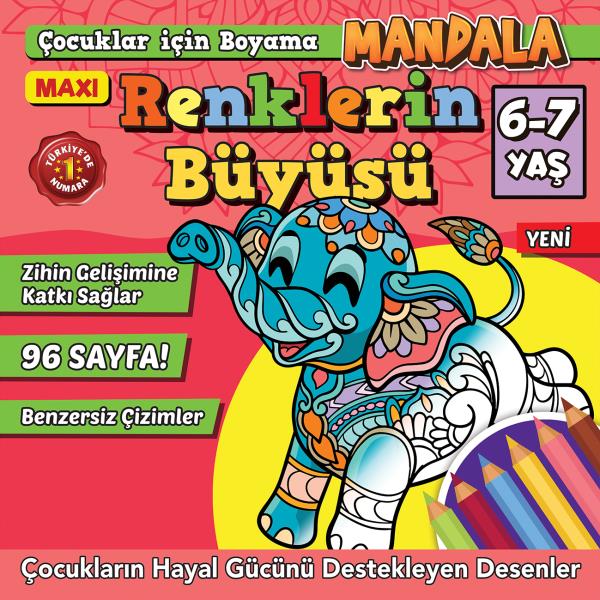 Maxi Renklerin Büyüsü- Çocuklar İçin Boyama 8	