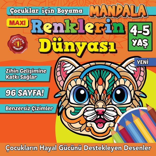 Maxi Renklerin Dünyası- Çocuklar İçin Boyama 9