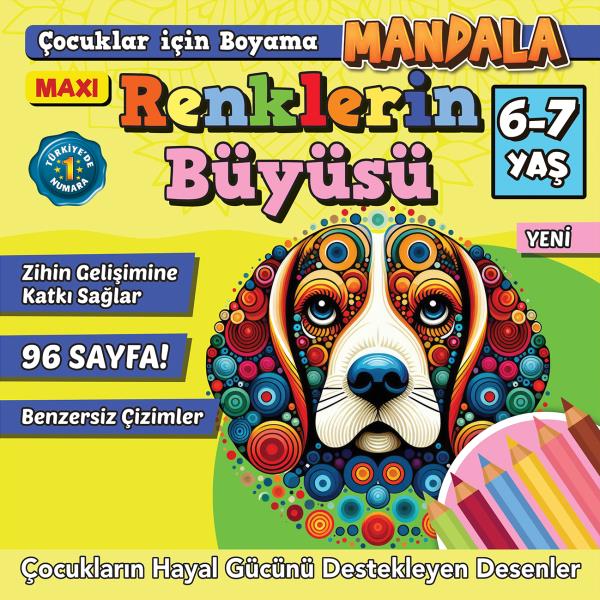 Maxi Renklerin Büyüsü- Çocuklar İçin Boyama 9
