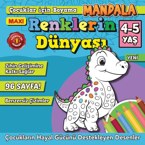 Maxi Renklerin Dünyası- Çocuklar İçin Boyama 10	