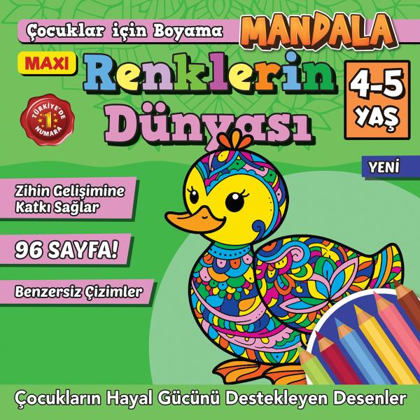 Maxi Renklerin Dünyası- Çocuklar İçin Boyama 13