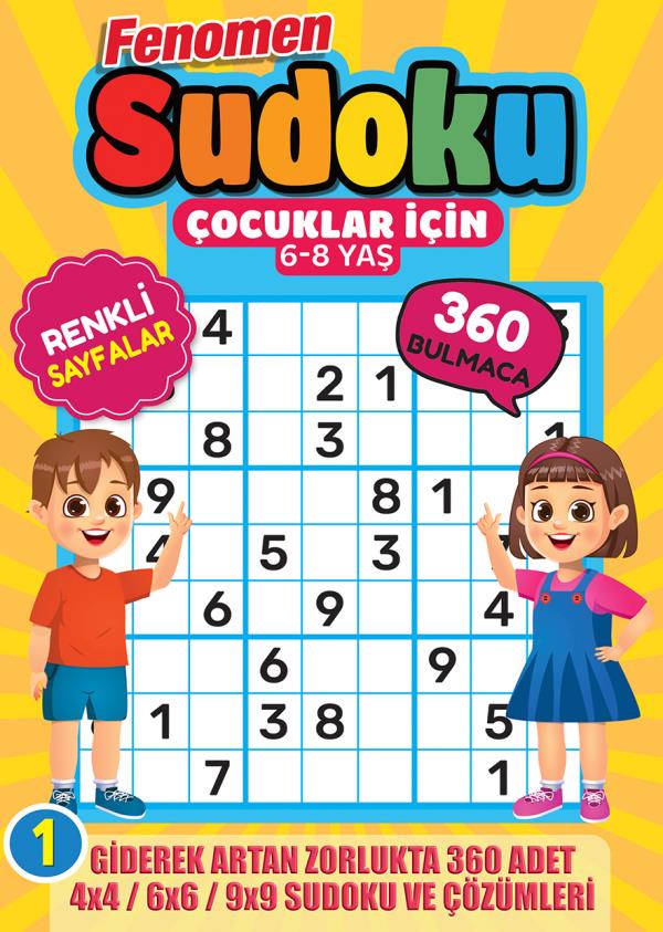 Fenomen Çocuklar İçin Sudoku 6-8 Yaş 